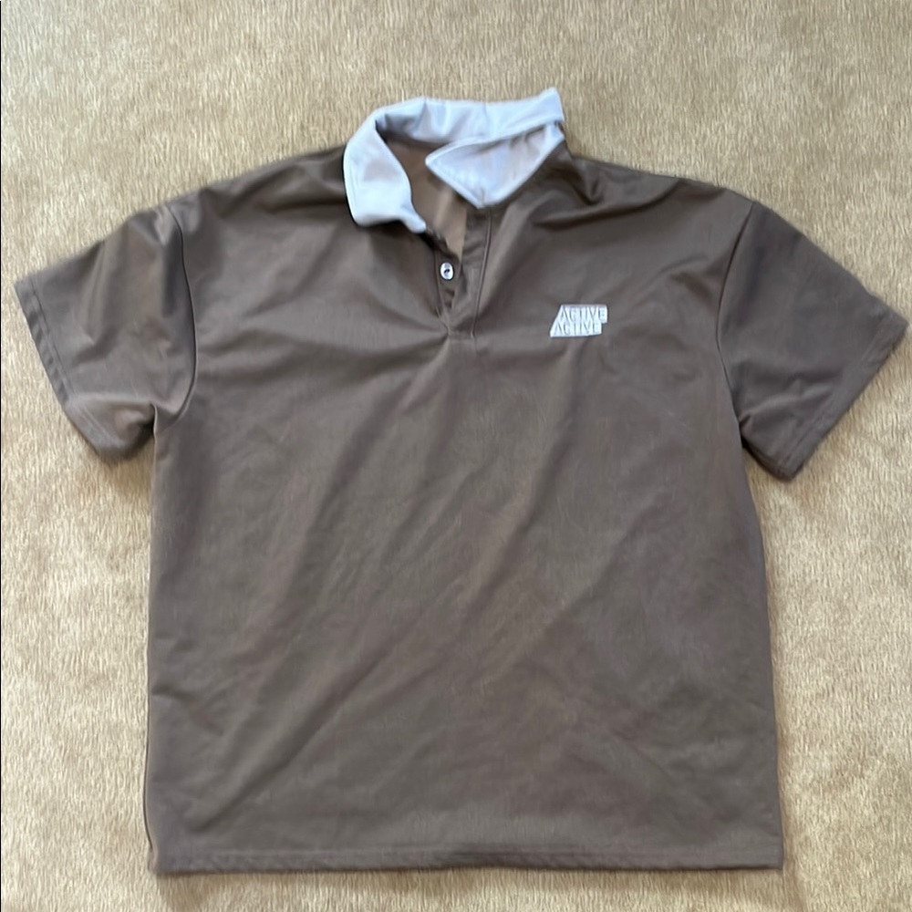 Men's Brown Polo Shirt
